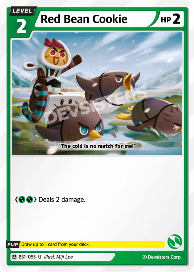 Red Bean Cookie - [BS1 - 055] (Brave Beginning - UC) Near Mint - Nick Nack's Full Frontal Attack