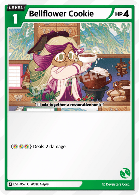 Bellflower Cookie - [BS1 - 057] (Brave Beginning - C) Near Mint - Nick Nack's Full Frontal Attack