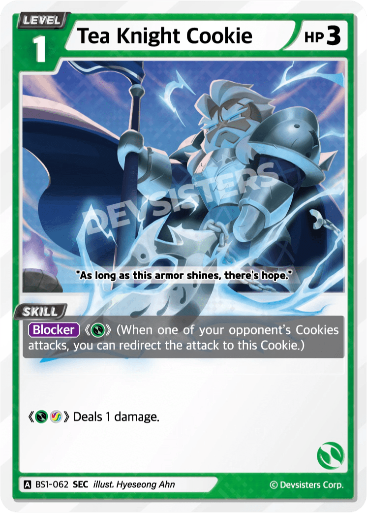Tea Knight Cookie - [BS1 - 062] (Brave Beginning - SEC) Near Mint - Nick Nack's Full Frontal Attack