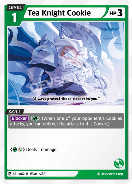 Tea Knight Cookie - [BS1 - 062] (Brave Beginning - R) Near Mint - Nick Nack's Full Frontal Attack