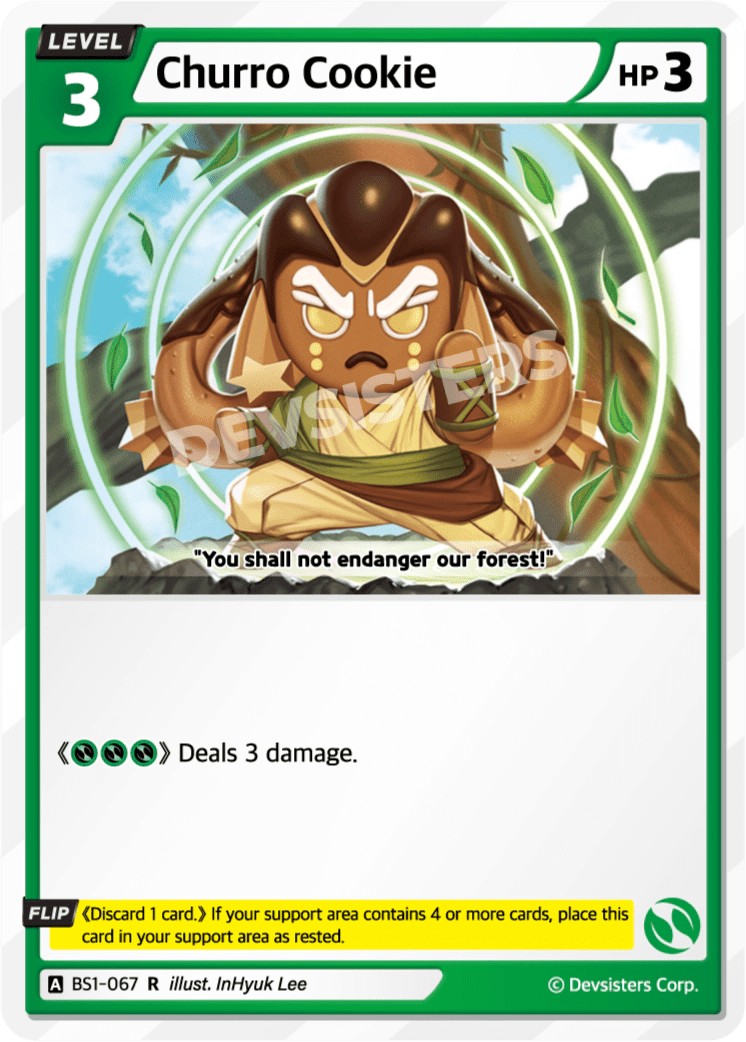 Churro Cookie - [BS1 - 067] (Brave Beginning - R) Near Mint - Nick Nack's Full Frontal Attack