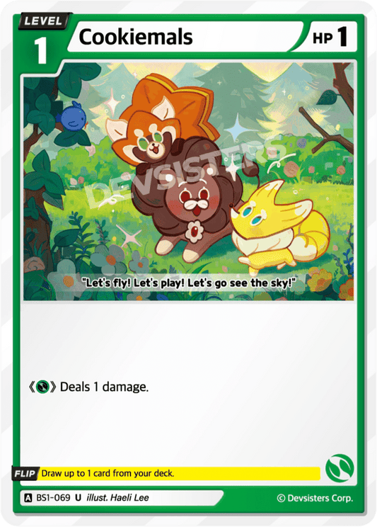 Cookiemals - [BS1 - 069] (Brave Beginning - UC) Near Mint - Nick Nack's Full Frontal Attack