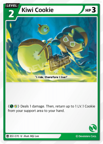 Kiwi Cookie - [BS1 - 070] (Brave Beginning - UC) Near Mint - Nick Nack's Full Frontal Attack