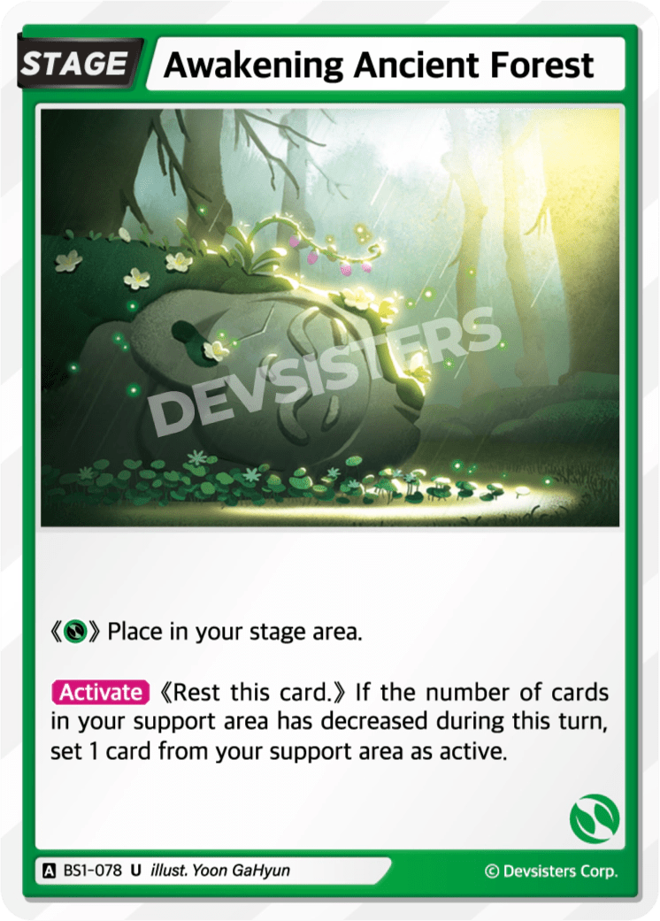 Awakening Ancient Forest - [BS1 - 078] (Brave Beginning - UC) Near Mint - Nick Nack's Full Frontal Attack