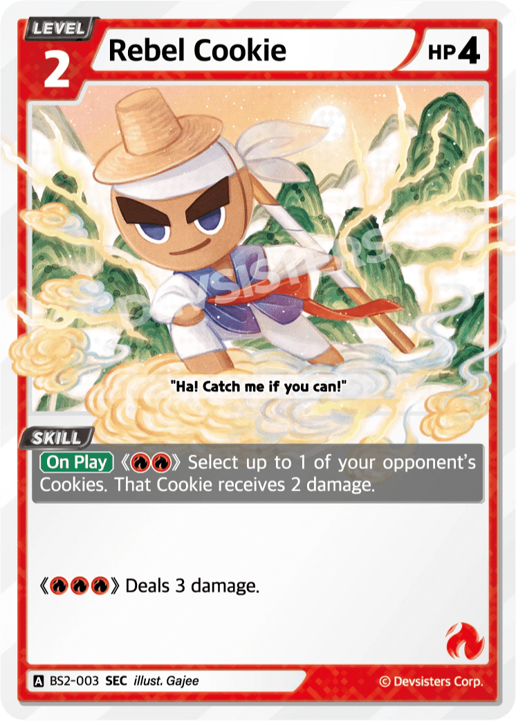 Rebel Cookie - [BS2 - 003] (Operation Timeguard - SEC) Near Mint - Nick Nack's Full Frontal Attack