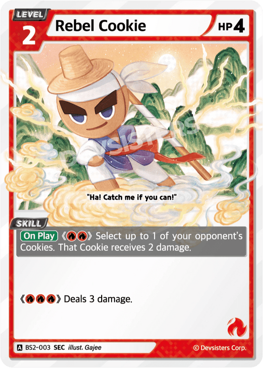 Rebel Cookie - [BS2 - 003] (Operation Timeguard - SEC) Near Mint - Nick Nack's Full Frontal Attack
