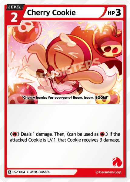 Cherry Cookie - [BS2 - 004] (Operation Timeguard - C) Near Mint - Nick Nack's Full Frontal Attack