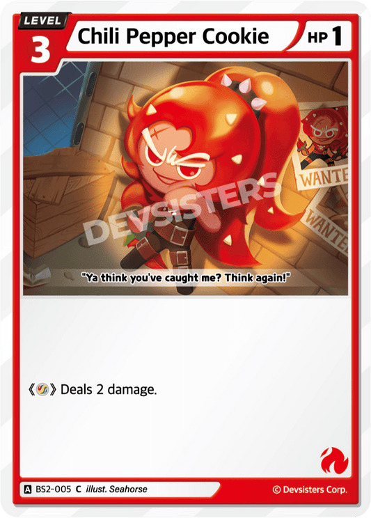 Chili Pepper Cookie - [BS2 - 005] (Operation Timeguard - C) Near Mint - Nick Nack's Full Frontal Attack