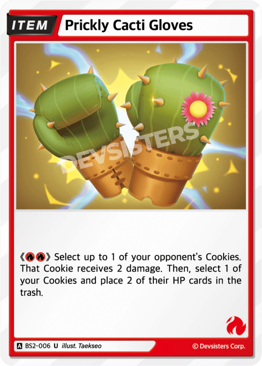 Prickly Cacti Gloves - [BS2 - 006] (Operation Timeguard - UC) Near Mint - Nick Nack's Full Frontal Attack