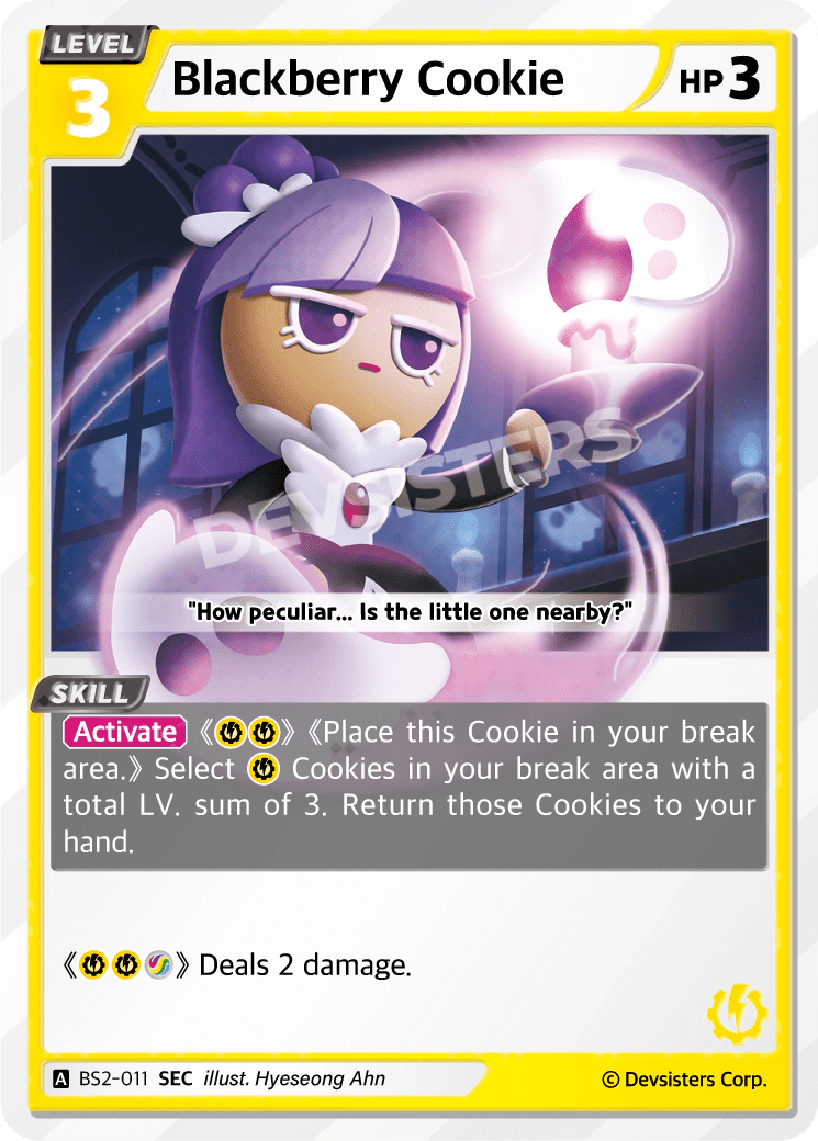 Blackberry Cookie - [BS2 - 011] (Operation Timeguard - SEC) Near Mint - Nick Nack's Full Frontal Attack