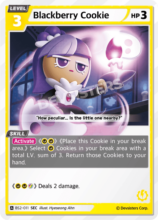 Blackberry Cookie - [BS2 - 011] (Operation Timeguard - SEC) Near Mint - Nick Nack's Full Frontal Attack