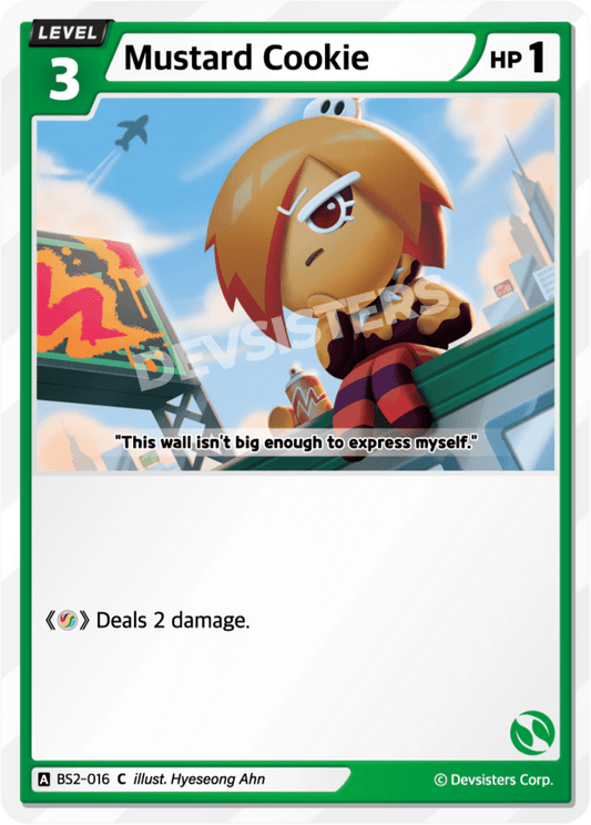 Mustard Cookie - [BS2 - 016] (Operation Timeguard - C) Near Mint - Nick Nack's Full Frontal Attack