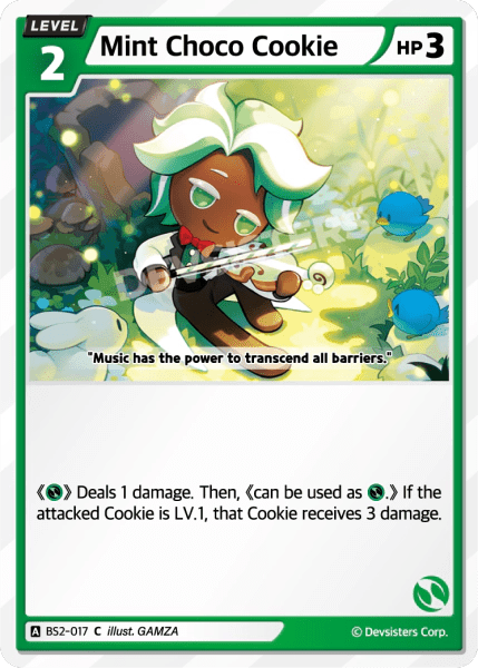 Mint Choco Cookie - [BS2 - 017] (Operation Timeguard - C) Near Mint - Nick Nack's Full Frontal Attack