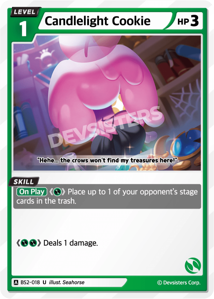 Candlelight Cookie - [BS2 - 018] (Operation Timeguard - UC) Near Mint - Nick Nack's Full Frontal Attack