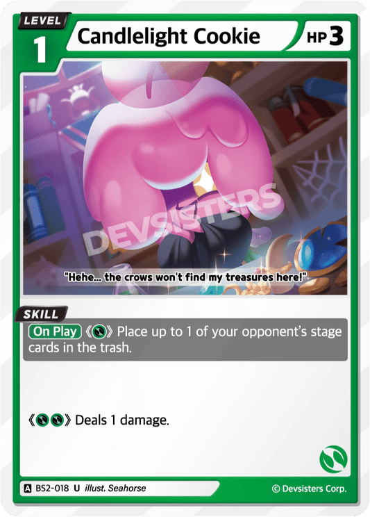 Candlelight Cookie - [BS2 - 018] (Operation Timeguard - UC) Near Mint - Nick Nack's Full Frontal Attack