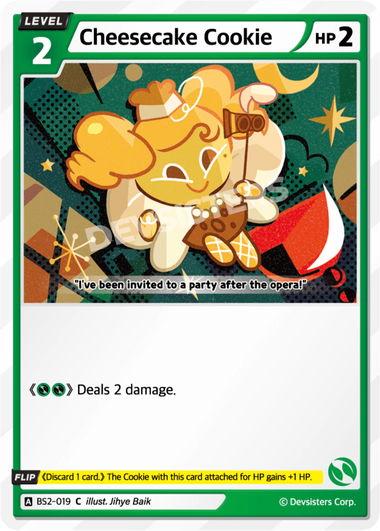 Cheesecake Cookie - [BS2 - 019] (Operation Timeguard - C) Near Mint - Nick Nack's Full Frontal Attack