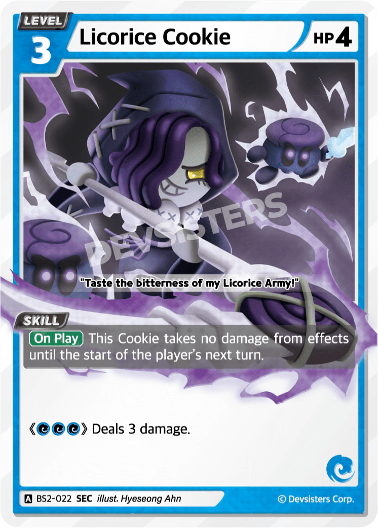 Licorice Cookie - [BS2 - 022] (Operation Timeguard - SEC) Near Mint - Nick Nack's Full Frontal Attack