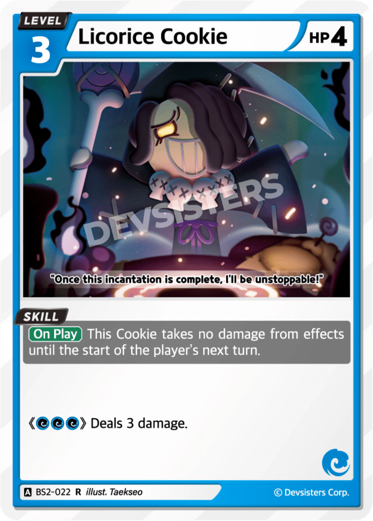 Licorice Cookie - [BS2 - 022] (Operation Timeguard - R) Near Mint - Nick Nack's Full Frontal Attack
