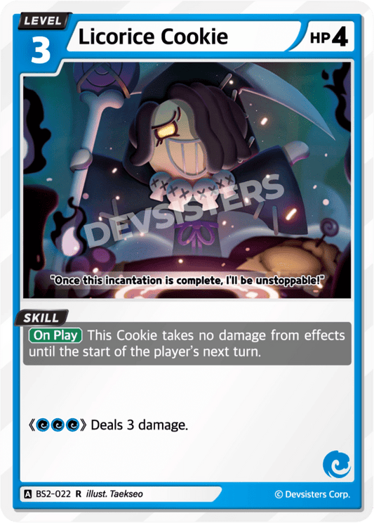 Licorice Cookie - [BS2 - 022] (Operation Timeguard - R) Near Mint - Nick Nack's Full Frontal Attack