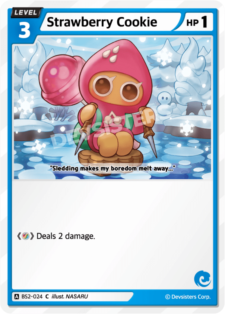 Strawberry Cookie - [BS2 - 024] (Operation Timeguard - C) Near Mint - Nick Nack's Full Frontal Attack