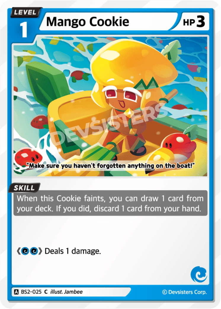 Mango Cookie - [BS2 - 025] (Operation Timeguard - C) Near Mint - Nick Nack's Full Frontal Attack