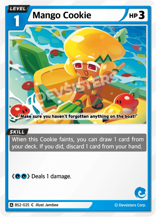 Mango Cookie - [BS2 - 025] (Operation Timeguard - C) Near Mint - Nick Nack's Full Frontal Attack