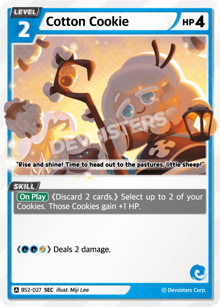 Cotton Cookie - [BS2 - 027] (Operation Timeguard - SEC) Near Mint - Nick Nack's Full Frontal Attack