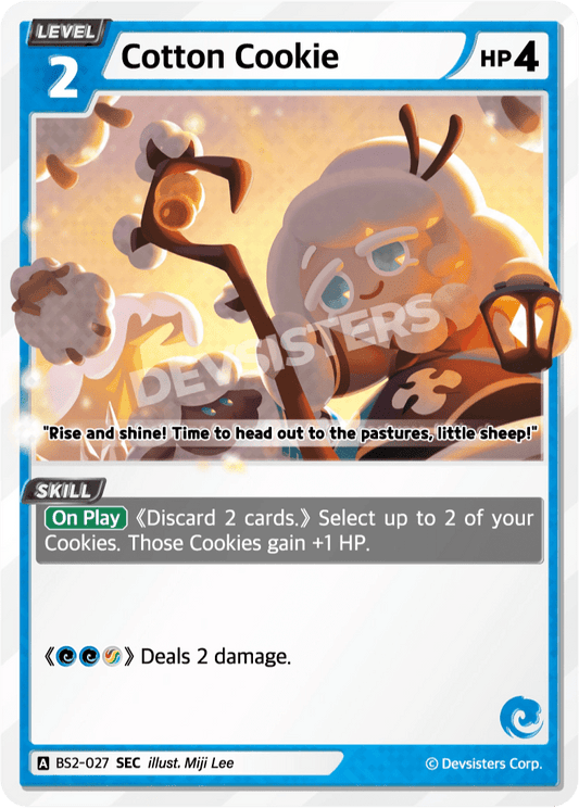 Cotton Cookie - [BS2 - 027] (Operation Timeguard - SEC) Near Mint - Nick Nack's Full Frontal Attack