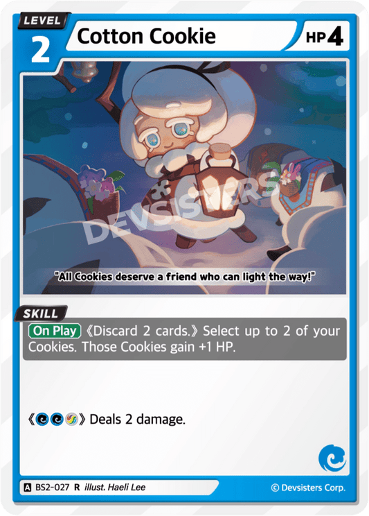 Cotton Cookie - [BS2 - 027] (Operation Timeguard - R) Near Mint - Nick Nack's Full Frontal Attack