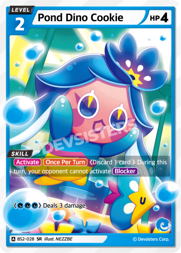 Pond Dino Cookie - [BS2 - 028] (Operation Timeguard - SR) Near Mint - Nick Nack's Full Frontal Attack