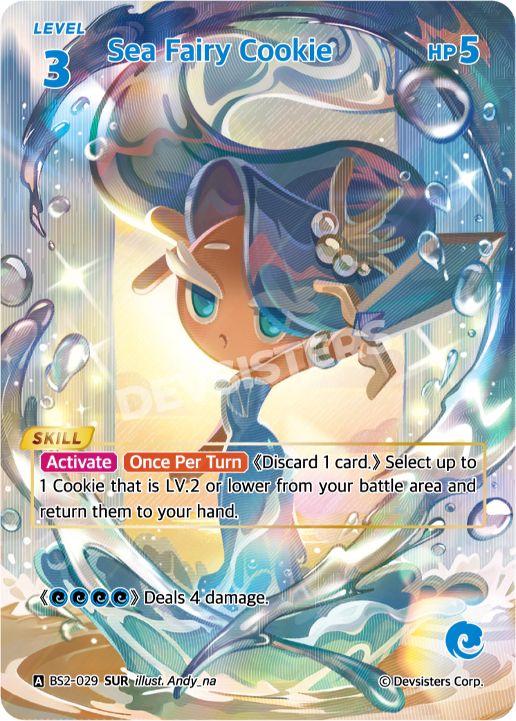 Sea Fairy Cookie - [BS2 - 029] (Operation Timeguard - SUR) Near Mint - Nick Nack's Full Frontal Attack