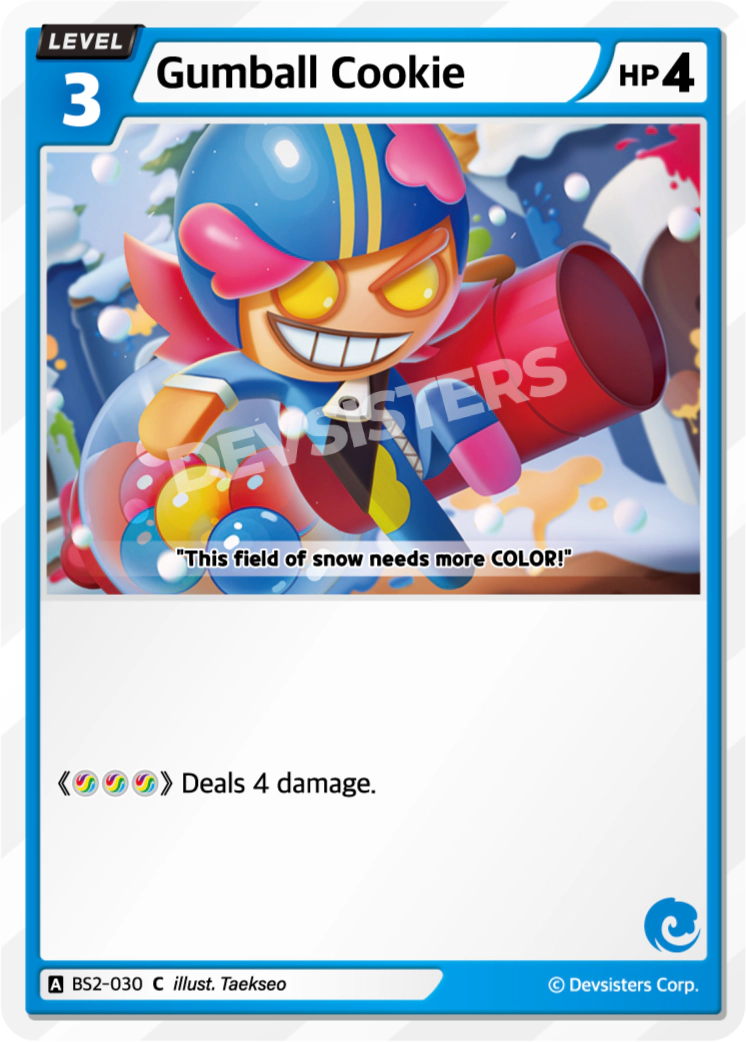 Gumball Cookie - [BS2 - 030] (Operation Timeguard - C) Near Mint - Nick Nack's Full Frontal Attack