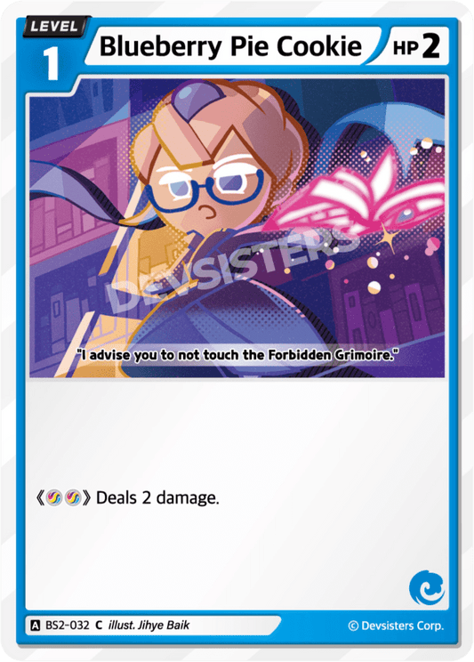 Blueberry Pie Cookie - [BS2 - 032] (Operation Timeguard - C) Near Mint - Nick Nack's Full Frontal Attack