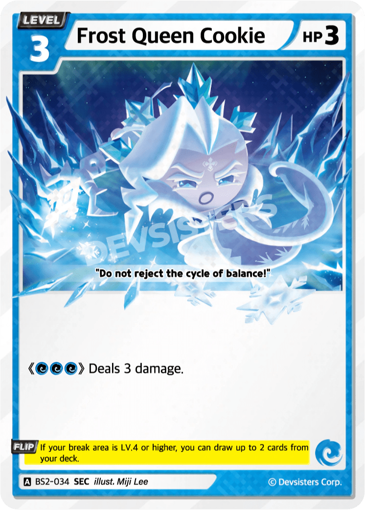 Frost Queen Cookie - [BS2 - 034] (Operation Timeguard - SEC) Near Mint - Nick Nack's Full Frontal Attack