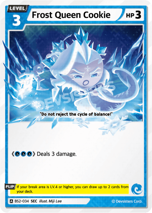 Frost Queen Cookie - [BS2 - 034] (Operation Timeguard - SEC) Near Mint - Nick Nack's Full Frontal Attack