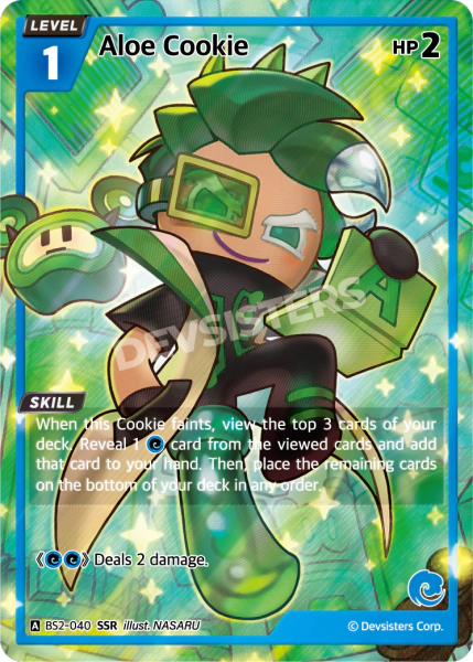 Aloe Cookie - [BS2 - 040] (Operation Timeguard - SSR) Near Mint - Nick Nack's Full Frontal Attack