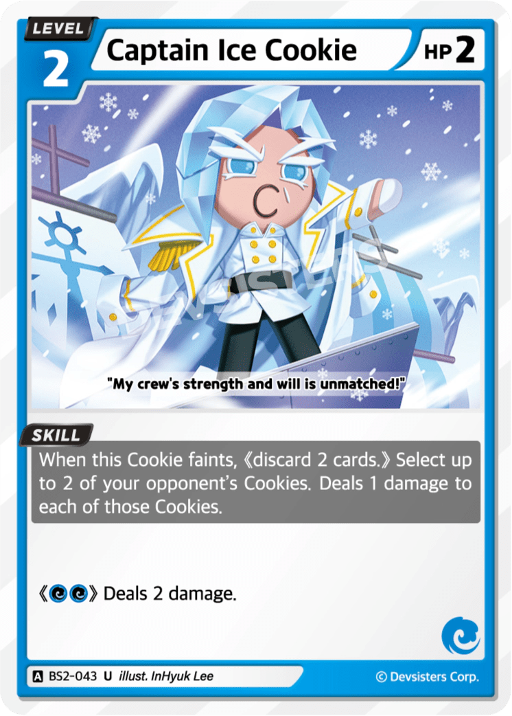 Captain Ice Cookie - [BS2 - 043] (Operation Timeguard - UC) Near Mint - Nick Nack's Full Frontal Attack