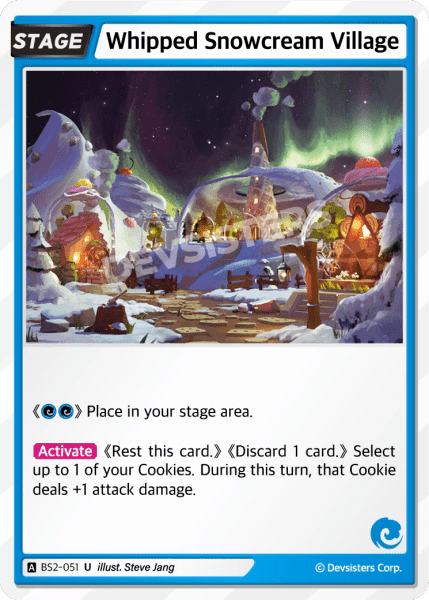 Whipped Snowcream Village - [BS2 - 051] (Operation Timeguard - UC) Near Mint - Nick Nack's Full Frontal Attack