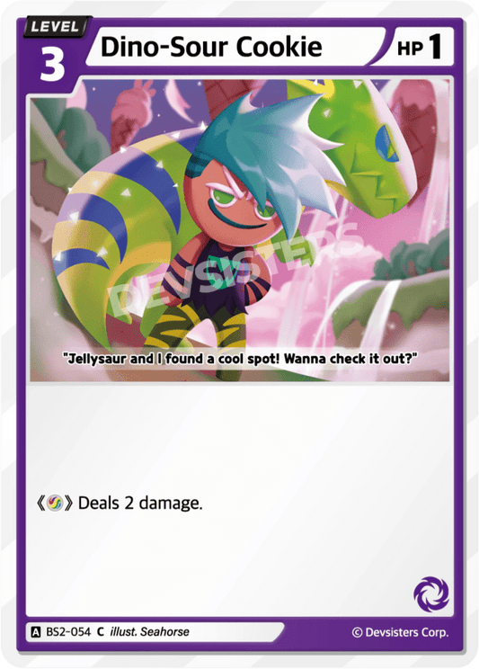 Dino Sour Cookie - [BS2 - 054] (Operation Timeguard - C) Near Mint - Nick Nack's Full Frontal Attack