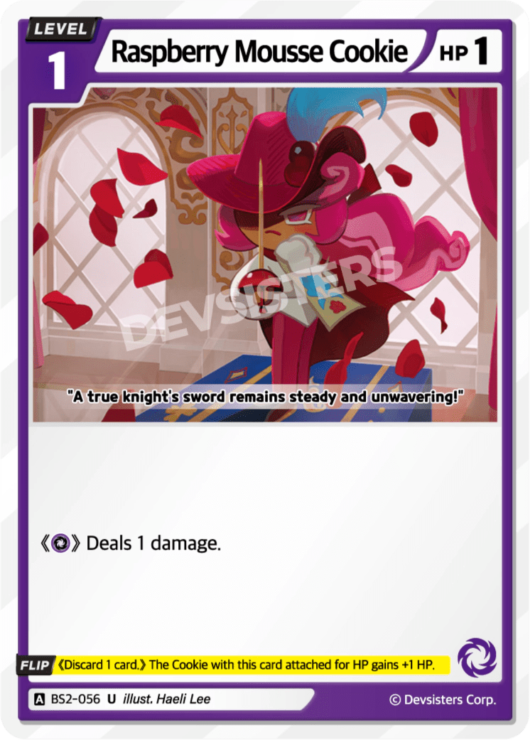 Raspberry Mousse Cookie - [BS2 - 056] (Operation Timeguard - UC) Near Mint - Nick Nack's Full Frontal Attack