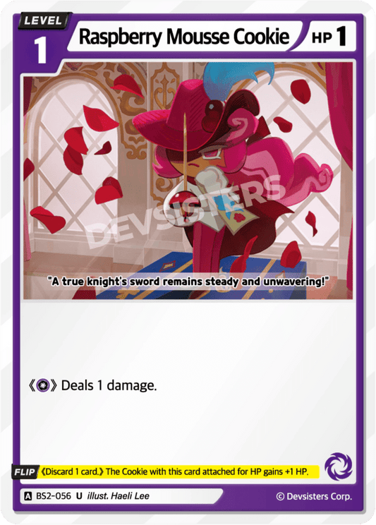 Raspberry Mousse Cookie - [BS2 - 056] (Operation Timeguard - UC) Near Mint - Nick Nack's Full Frontal Attack