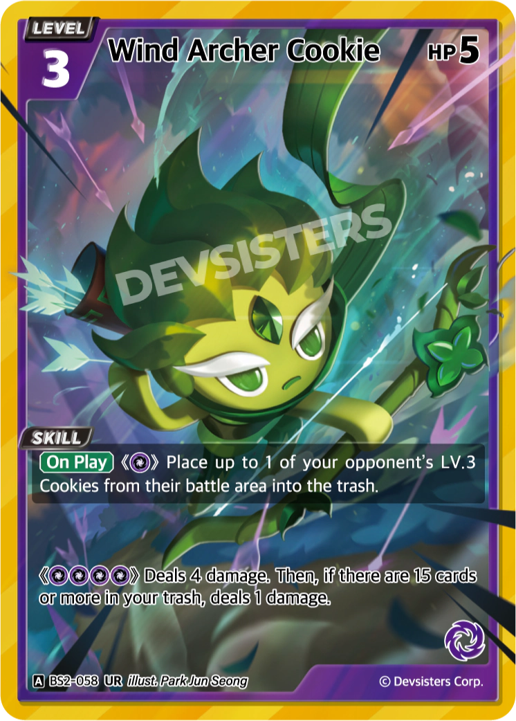 Wind Archer Cookie - [BS2 - 058] (Operation Timeguard - UR) Near Mint - Nick Nack's Full Frontal Attack