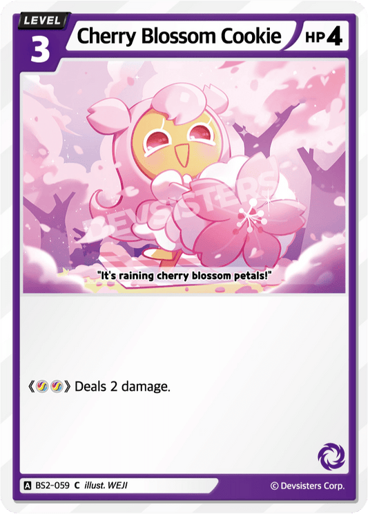 Cherry Blossom Cookie - [BS2 - 059] (Operation Timeguard - C) Near Mint - Nick Nack's Full Frontal Attack