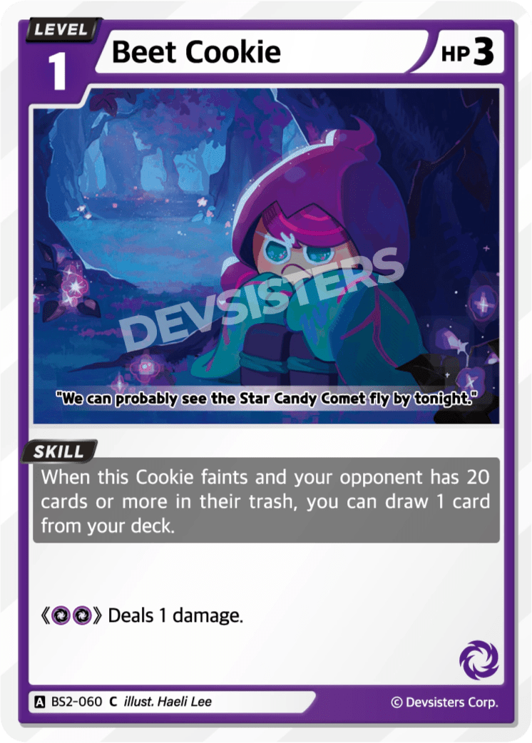 Beet Cookie - [BS2 - 060] (Operation Timeguard - C) Near Mint - Nick Nack's Full Frontal Attack