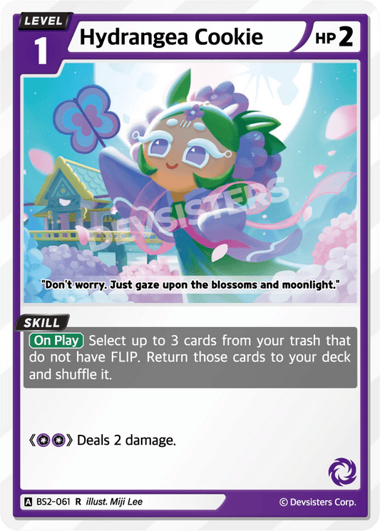 Hydrangea Cookie - [BS2 - 061] (Operation Timeguard - R) Near Mint - Nick Nack's Full Frontal Attack