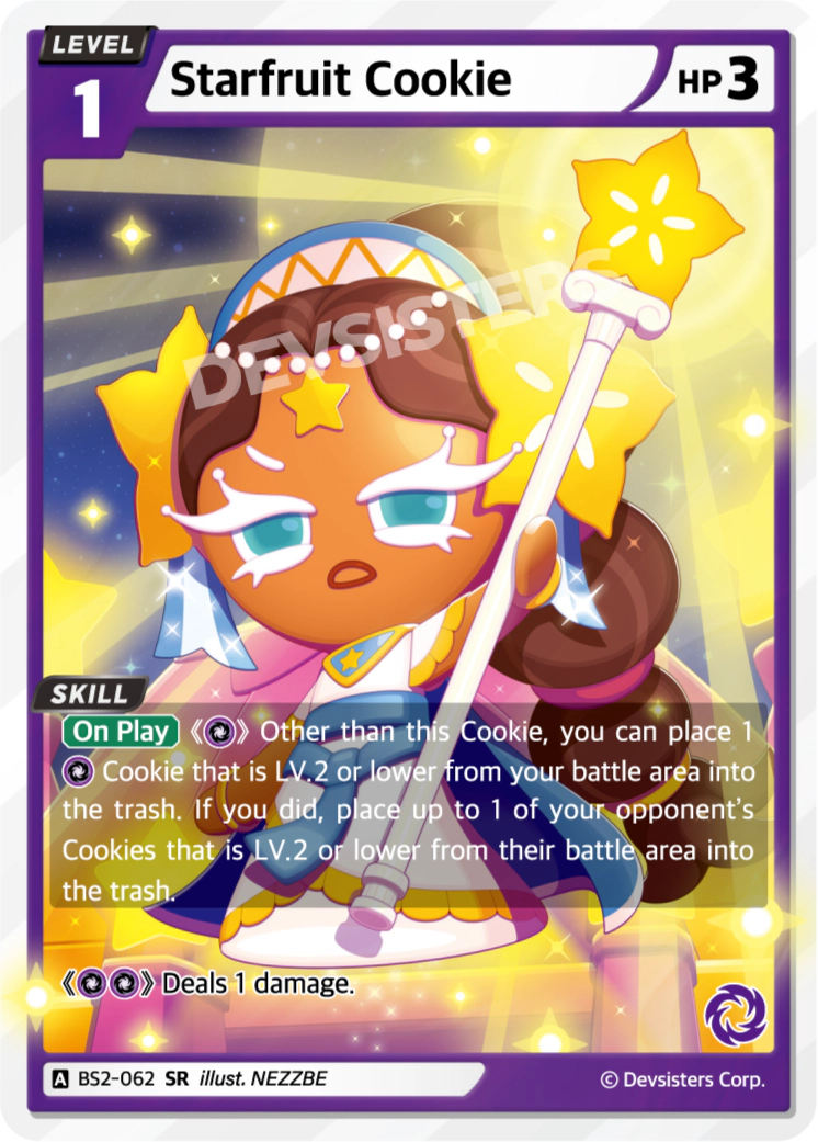 Starfruit Cookie - [BS2 - 062] (Operation Timeguard - SR) Near Mint - Nick Nack's Full Frontal Attack
