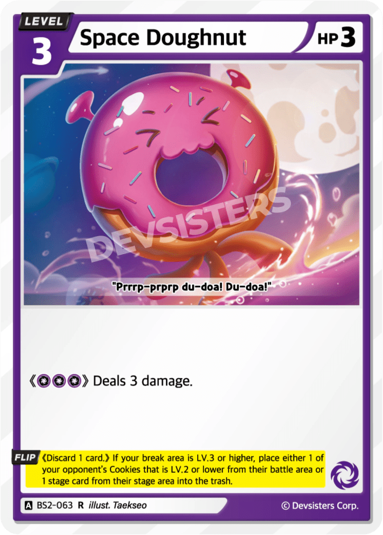 Space Doughnut - [BS2 - 063] (Operation Timeguard - R) Near Mint - Nick Nack's Full Frontal Attack