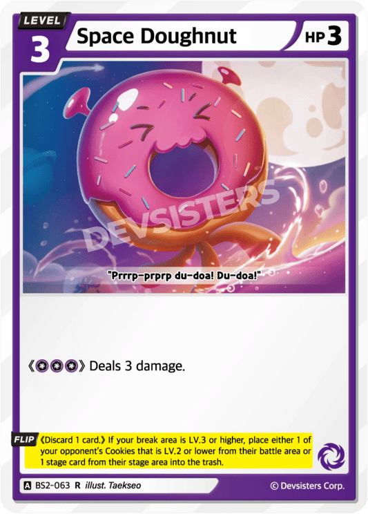 Space Doughnut - [BS2 - 063] (Operation Timeguard - R) Near Mint - Nick Nack's Full Frontal Attack