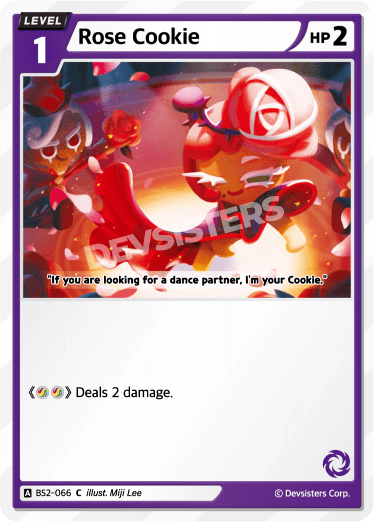 Rose Cookie - [BS2 - 066] (Operation Timeguard - C) Near Mint - Nick Nack's Full Frontal Attack