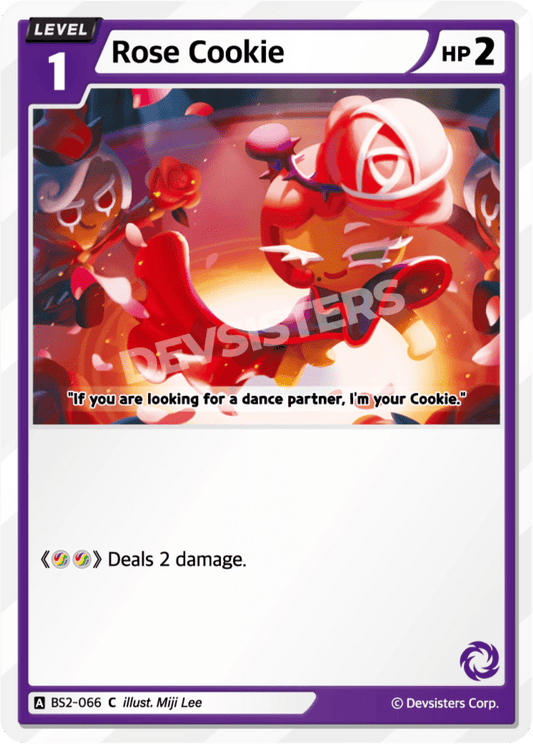 Rose Cookie - [BS2 - 066] (Operation Timeguard - C) Near Mint - Nick Nack's Full Frontal Attack